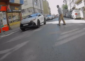 Yaya geçidinde kuralları hiçe saydı