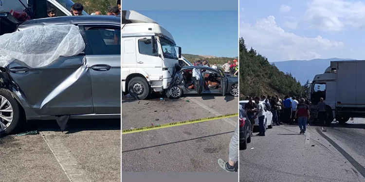 Kamyonet otomobile çarptı, yaşlı kadın hayatını kaybetti
