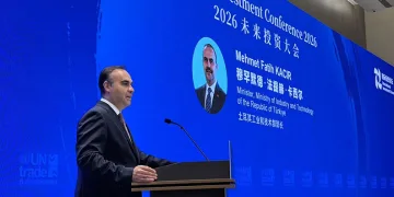 Bakan Kacır, Çinli mevkidaşı Yin Hejun ile görüştü