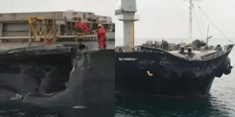 Silivri açıklarında iki Türk gemisi çarpıştı! 10 kişi kayıp