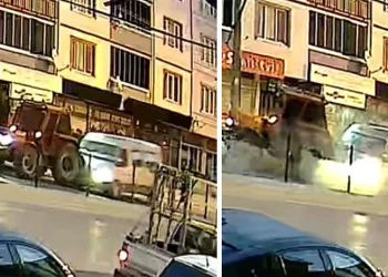 Bursa’da 10 kişinin yaralandığı kaza kameraya yansıdı