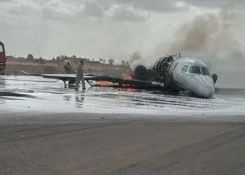 Hamdi Akın’ın özel jeti Libya’da pistten çıktı! Uçak alev aldı