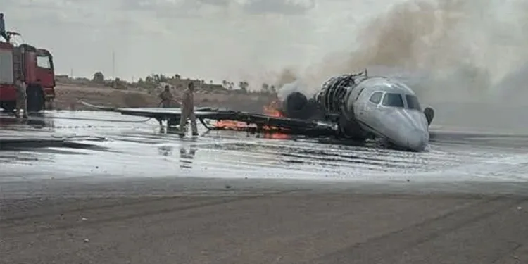 Hamdi Akın’ın özel jeti Libya’da pistten çıktı! Uçak alev aldı