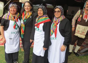 DAĞDER çadırı Gastronomi Festivali’nde dağ yöresinin kültürünü tanıtıyor
