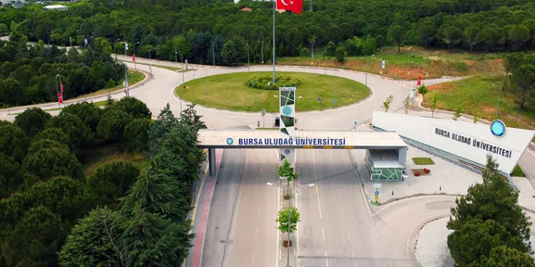Bursa’da kontrolden çıkan otomobil park halindeki araca çarparak ters döndü