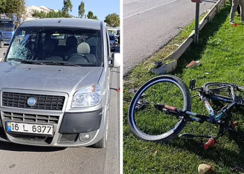 Kamyonetin çarptığı bisikletli kız çocuğu hayatını kaybetti