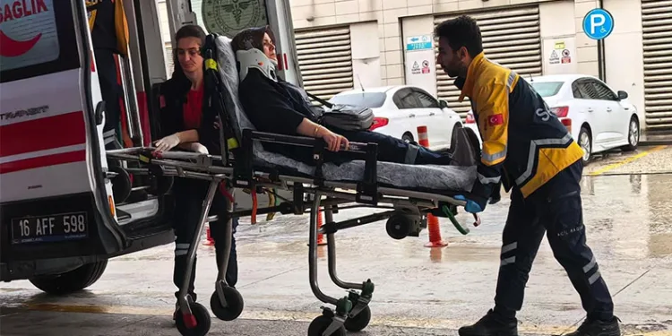 İnegöl’de zincirleme kaza: 2 yaralı