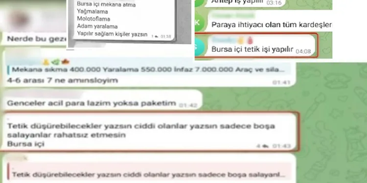 Bursa’da suç örgütlerini öven paylaşımlara operasyon: 14 şüpheli yakalandı