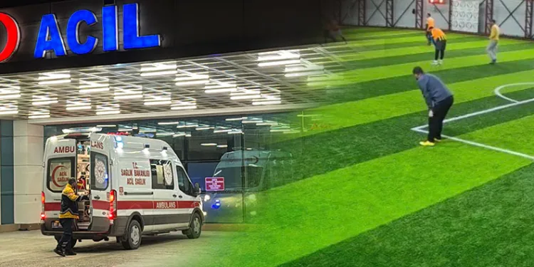 Bursa’da devrilen iş makinesinde sıkışan sürücü camdan çıkarıldı