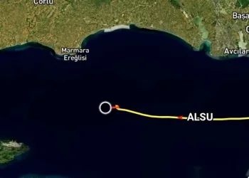 Alsu gemisinin kaza sonrası manevraları böyle görüntülendi