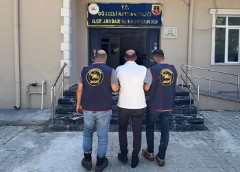 Hastane otoparkında otomobil yangını