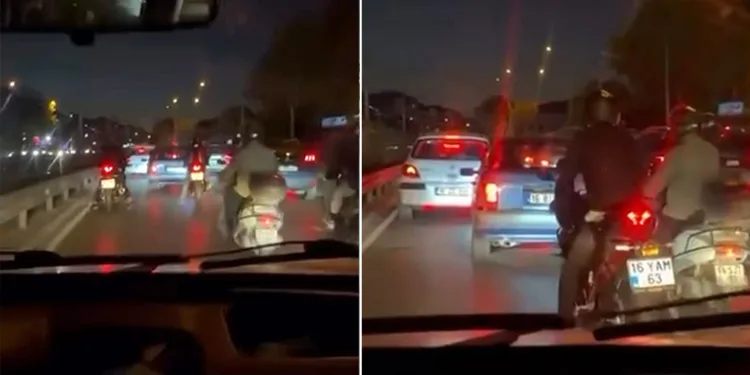 Bursa’da yol vermeyen otomobil sürücüsünün etrafını sardılar
