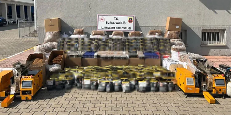 Bursa’da kaçakçılık operasyonu