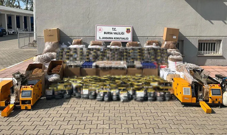Bursa’da kaçakçılık operasyonu