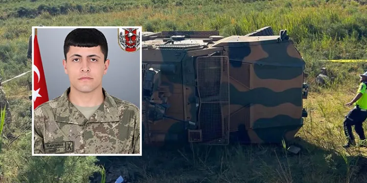 Askeri araç devrildi: Bir asker şehit oldu, 2 asker yaralandı