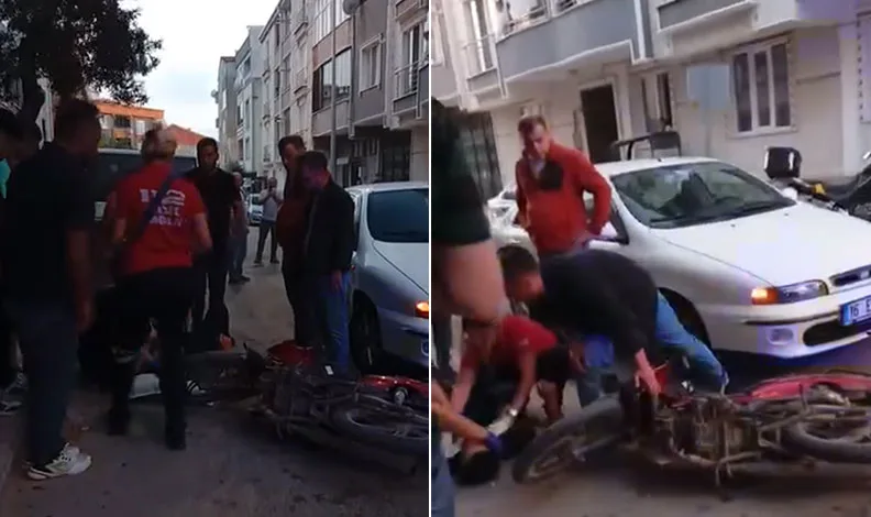 Bursa’da otomobil ile motosiklet çarpıştı: 1 yaralı
