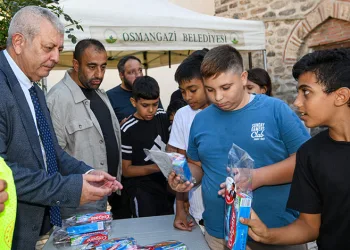 Osmangazi’de çocukların yüzünü güldüren buluşma