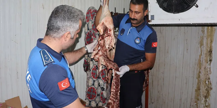 Şanlıurfa’da 315 kilo bozuk et ele geçirildi