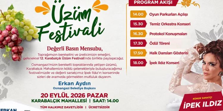 Karabalçık’ta üzüm festivali heyecanı