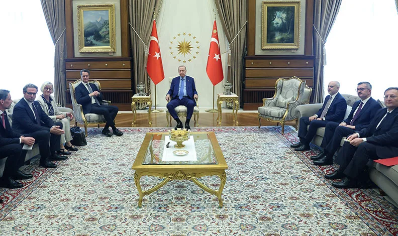 Erdoğan, Almanya Kuzey Ren-Vestfalya Eyaleti Başbakanı Wüst’ü kabul etti