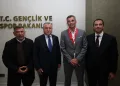 Bakan Bak, Avrupa Okul Sporları Federasyonu heyetini kabul etti