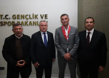 Bakan Bak, Avrupa Okul Sporları Federasyonu heyetini kabul etti