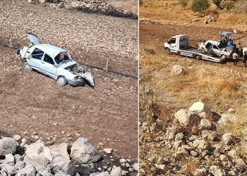Şarampole yuvarlanan otomobildeki bebek öldü, 6 kişi ise yaralandı