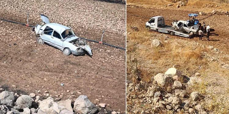 Şarampole yuvarlanan otomobildeki bebek öldü, 6 kişi ise yaralandı