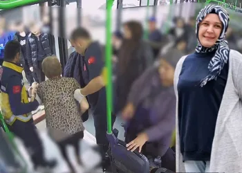 Bursa’da kadın otobüs şoföründen hayat kurtaran hareket