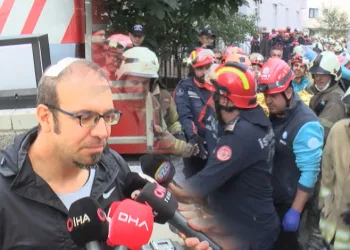 Maltepe’de çöken binadan kurtarılan vatandaş: Binamız çatlaktı