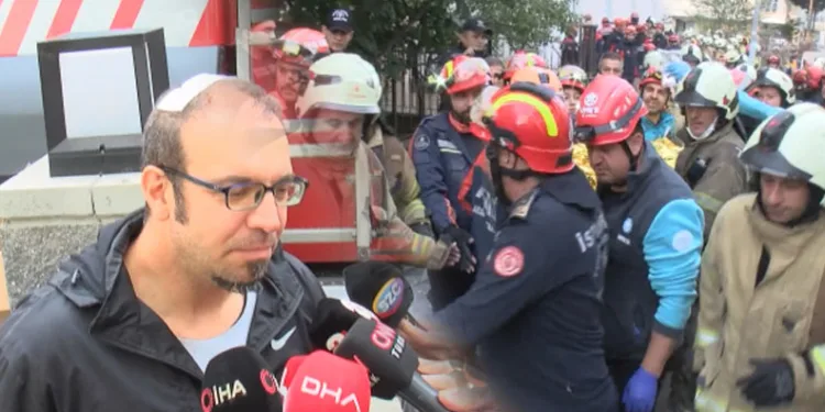 Maltepe’de çöken binadan kurtarılan vatandaş: Binamız çatlaktı