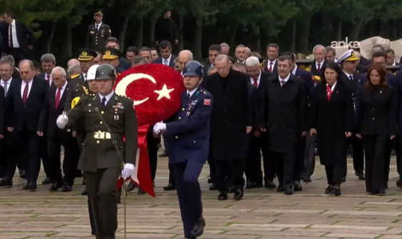 Cumhuriyet’in 103. yılında devlet erkânı Anıtkabir’de