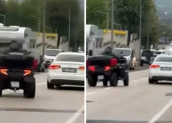 Karacabey-Bandırma yolunda otomobil kanala uçtu: 1 yaralı