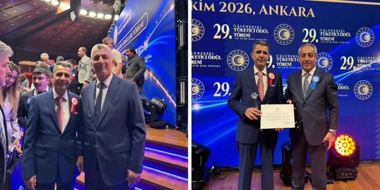Mehmet Çetinkaya’ya 29. Geleneksel Tüketici Ödülleri’nde anlamlı ödül