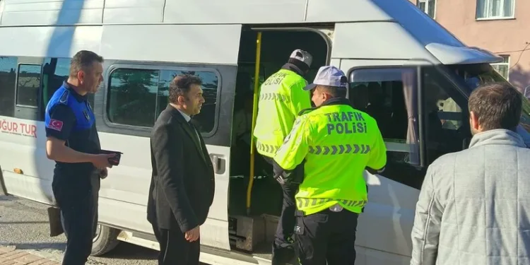 Eskişehir’de minibüslere ortak denetim