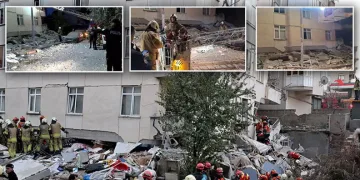 Maltepe’de 7 katlı binanın 3 katı çöktü: 2 can kaybı