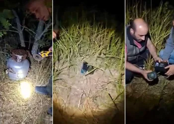 Bursa’da akıl almaz düzenek: Ses cihazını mutfak tüpünün içine gizlediler