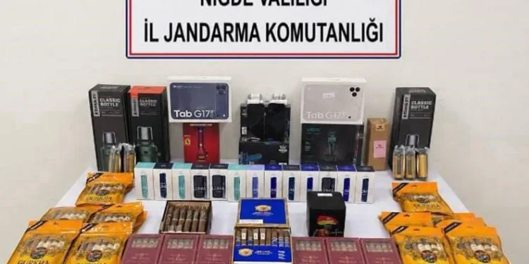 Niğde’de kaçak ürün operasyonu