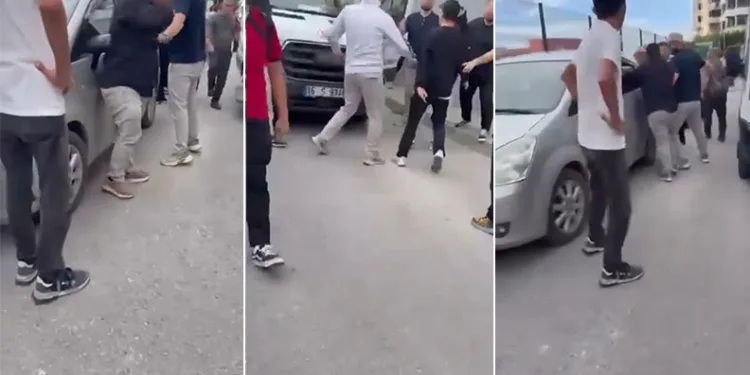 Mudanya’da servis şoförleri arasında kavga