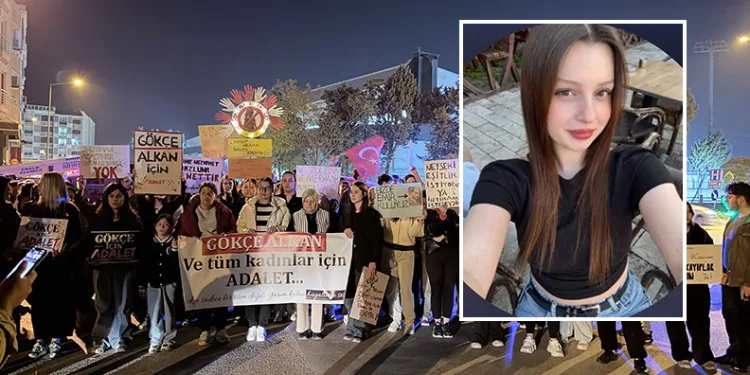 Sevgilisi tarafından öldürülen Gökçe için yürüyüş düzenlendi
