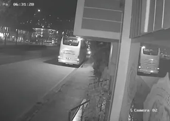 Manisa’daki kazada otobüsün Bursa’dan ayrıldığı anlar kamerada