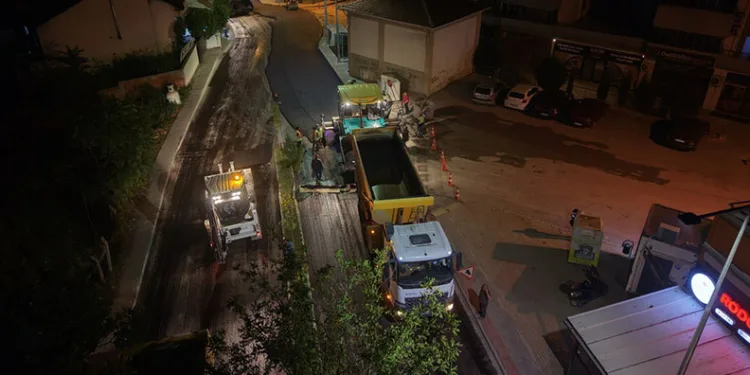 Büyükşehir ekiplerinden ulaşımda gece mesaisi