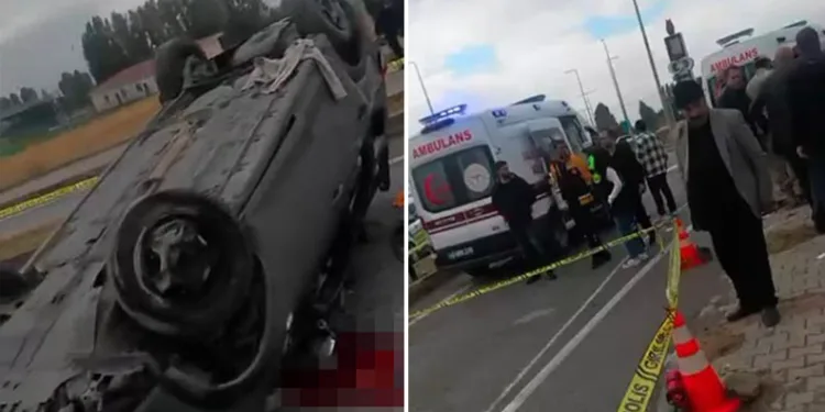 Muş’ta otomobil takla attı: 1 ölü, 3 yaralı