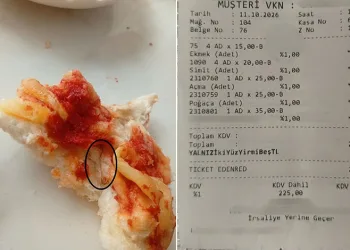 Oğlunun yediği ekmeğin içinden çatal iğne çıktı