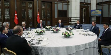 Cumhurbaşkanı Erdoğan, yüksek mahkeme başkanlarıyla bir araya geldi