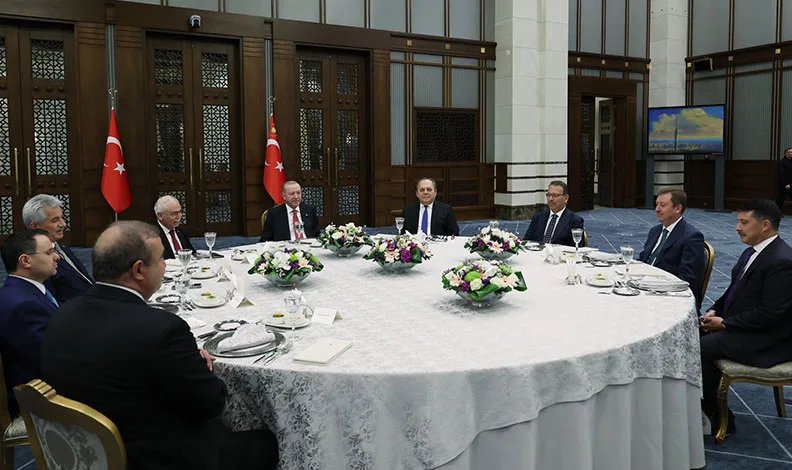 Cumhurbaşkanı Erdoğan, yüksek mahkeme başkanlarıyla bir araya geldi