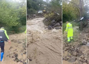 Mudanya’da taşkın riskine karşı Karanlık Dere’de çalışma