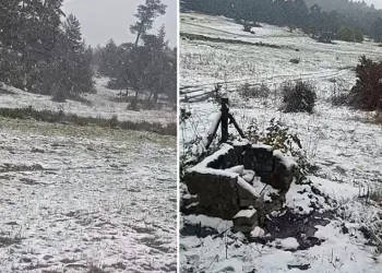 Eskişehir Alpu ilçesinde kar yağışı etkili oldu