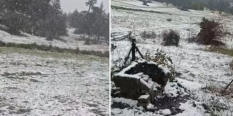 Eskişehir Alpu ilçesinde kar yağışı etkili oldu