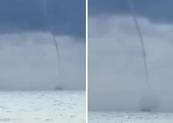 Mudanya açıklarında hortum paniği